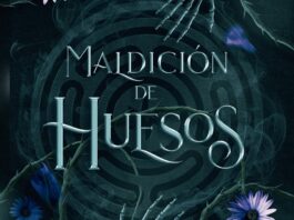 «Maldición de huesos»: una protagonista con lanzallamas y un laberinto podrido Fragmento de portada de "Maldición de huesos" de Harper L. Woods.