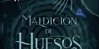 «Maldición de huesos»: una protagonista con lanzallamas y un laberinto podrido Fragmento de portada de "Maldición de huesos" de Harper L. Woods.