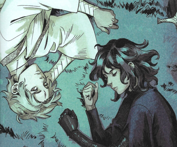 La casa de la bestia_destacado Ilustración de Michelle Wong para las guardas de "La Casa de la Bestia".