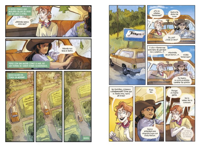 Dan en tejas verdes astronave