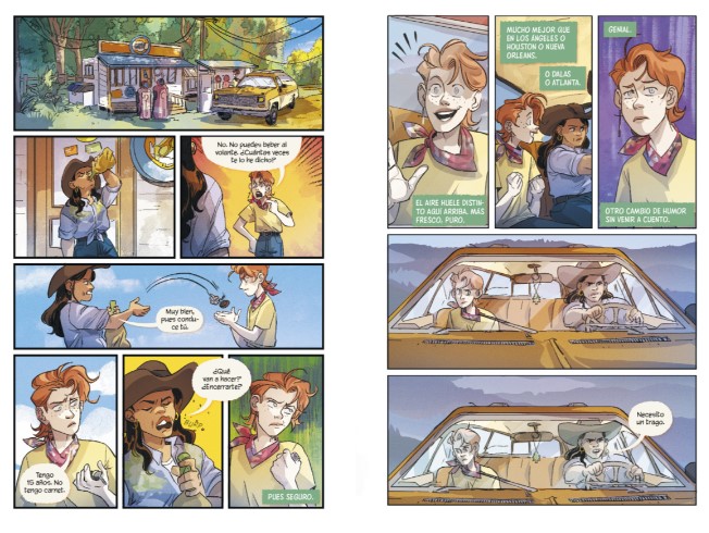 Dan en tejas verdes cómic