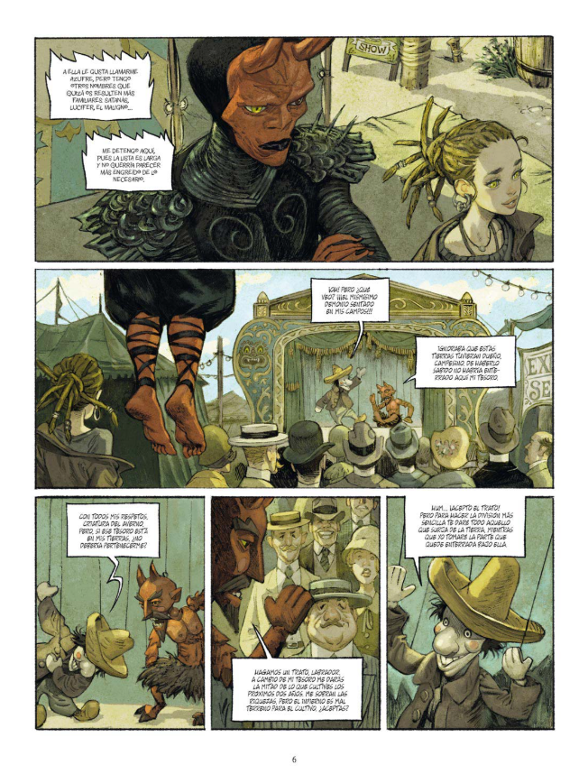 Diablo y Coral cómic