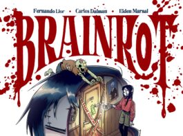 Brain Rot: un zombi y una zarigüeya resolviendo crímenes. Portada Brain Rot