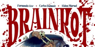 Brain Rot: un zombi y una zarigüeya resolviendo crímenes. Portada Brain Rot