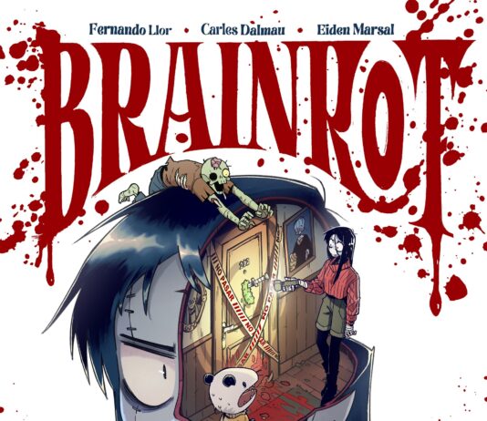 Brain Rot: un zombi y una zarigüeya resolviendo crímenes. Portada Brain Rot