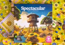 Spectacular, organiza tu propio zoo Portada del juego de mesa Spectacular