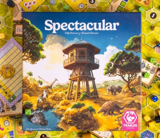 Spectacular, organiza tu propio zoo Portada del juego de mesa Spectacular