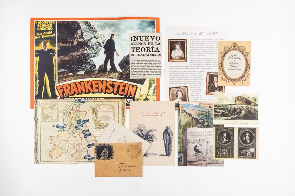 Contenido extra de la edición ilustrada de "Frankestein", obra de Mary Shelley.