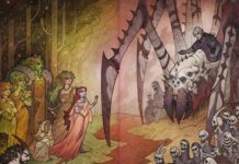 Novedades editoriales de la semana (7 al 10 de abril) Guardas de "Un edén de huesos en flor" de Libertad Delgado.