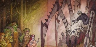 Novedades editoriales de la semana (7 al 10 de abril) Guardas de "Un edén de huesos en flor" de Libertad Delgado.