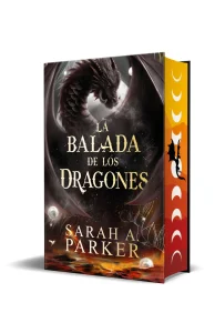 Portada de "La balada de los dragones" (La Caída Lunar 2) de Sarah A. Parker.