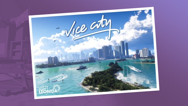 Take-Two insiste en que GTA VI no se retrasa más y mantiene su lanzamiento para noviembre 5 Vice City Postcard landscape