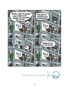 Ejemplo de una tira cómica de El cómic esencial