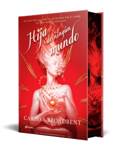 Portada de "Hija de ningún mundo" de Clarissa Broadbent.