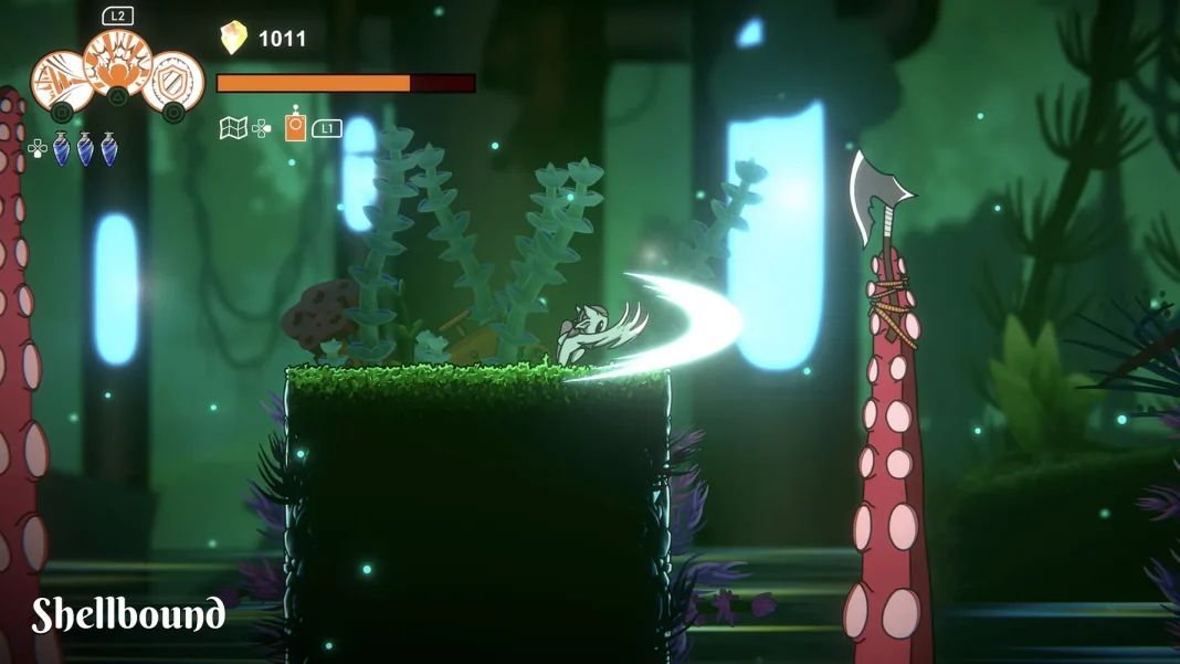 Shellbound convierte un caracol gigante en el escenario de un peculiar metroidvania 1 Shellbound