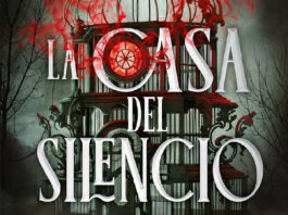 «La casa del silencio»: una mansión escalofriante con un poderoso secreto Una imagen e un fondo oscuro con una casa parecida a una jaula de pájaros y las lestras del título La Casa del silencio