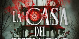 «La casa del silencio»: una mansión escalofriante con un poderoso secreto Una imagen e un fondo oscuro con una casa parecida a una jaula de pájaros y las lestras del título La Casa del silencio