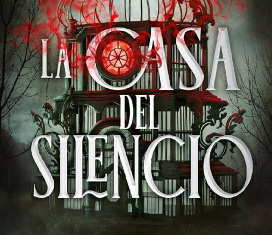 «La casa del silencio»: una mansión escalofriante con un poderoso secreto Una imagen e un fondo oscuro con una casa parecida a una jaula de pájaros y las lestras del título La Casa del silencio