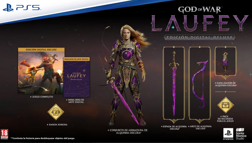 God of War Laufey muestra el combate de Faye con su arco serpentino y el contenido de las diferentes ediciones 3 God of War Laufey