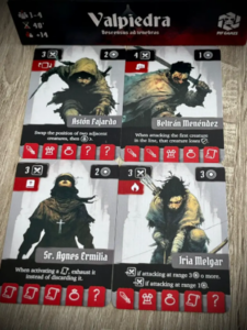 Valpiedra: Un descenso a las tinieblas 4 Personajes de Valpiedra